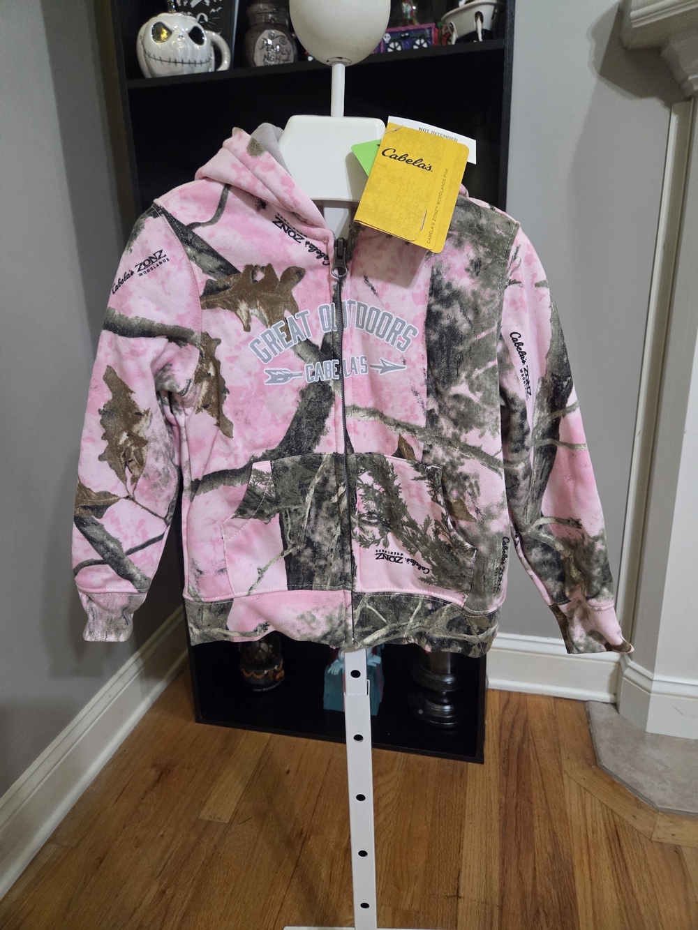 Cabela's Pink & Brown Camouflage Kids Hooded Jacket